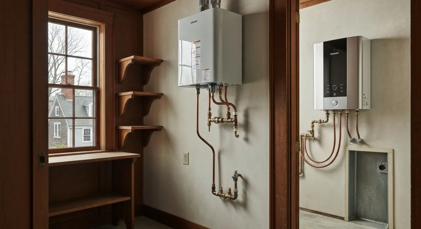 Tankless water heater installation