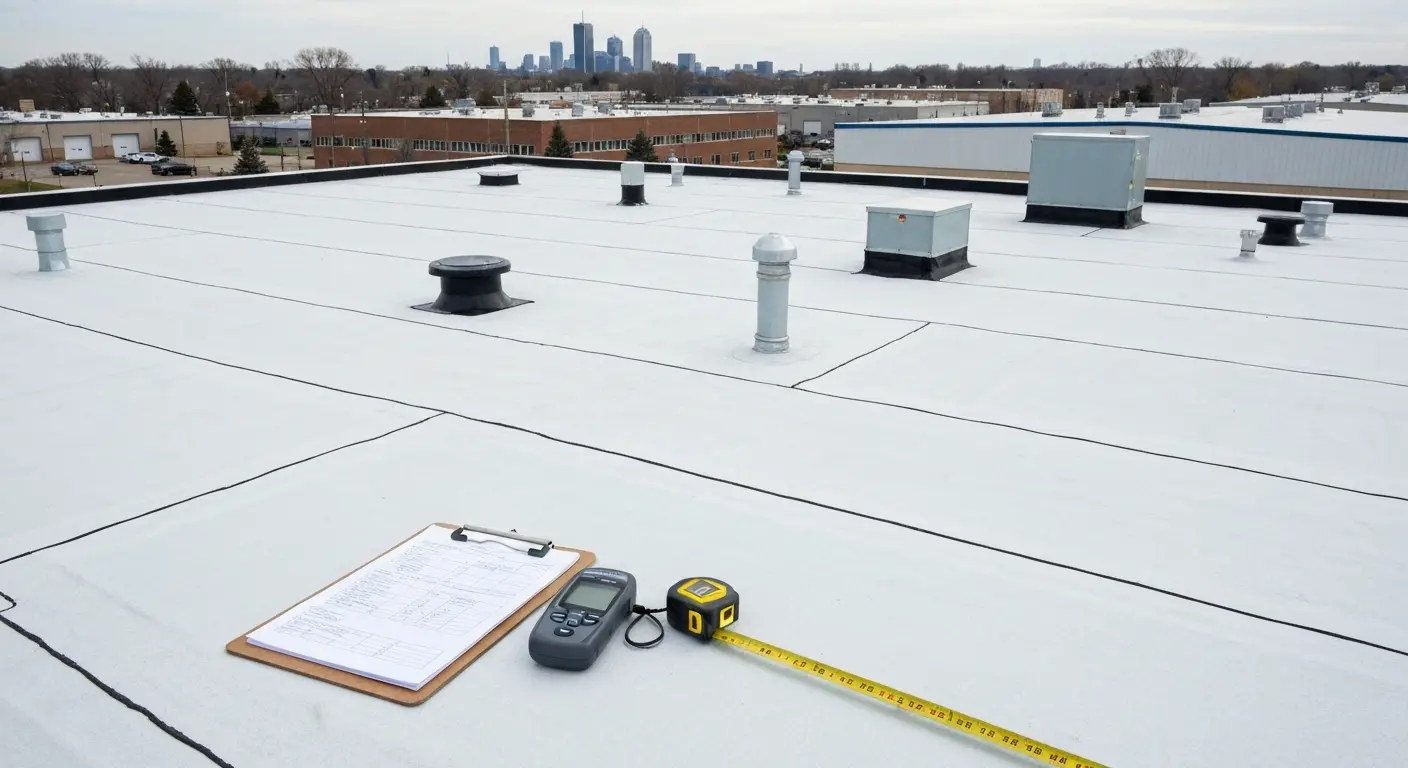Flat roof inspection