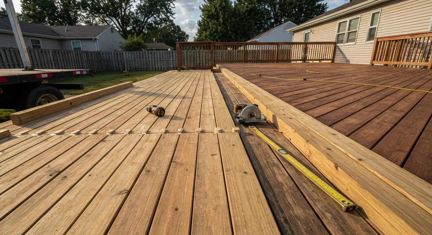 Deck repair work