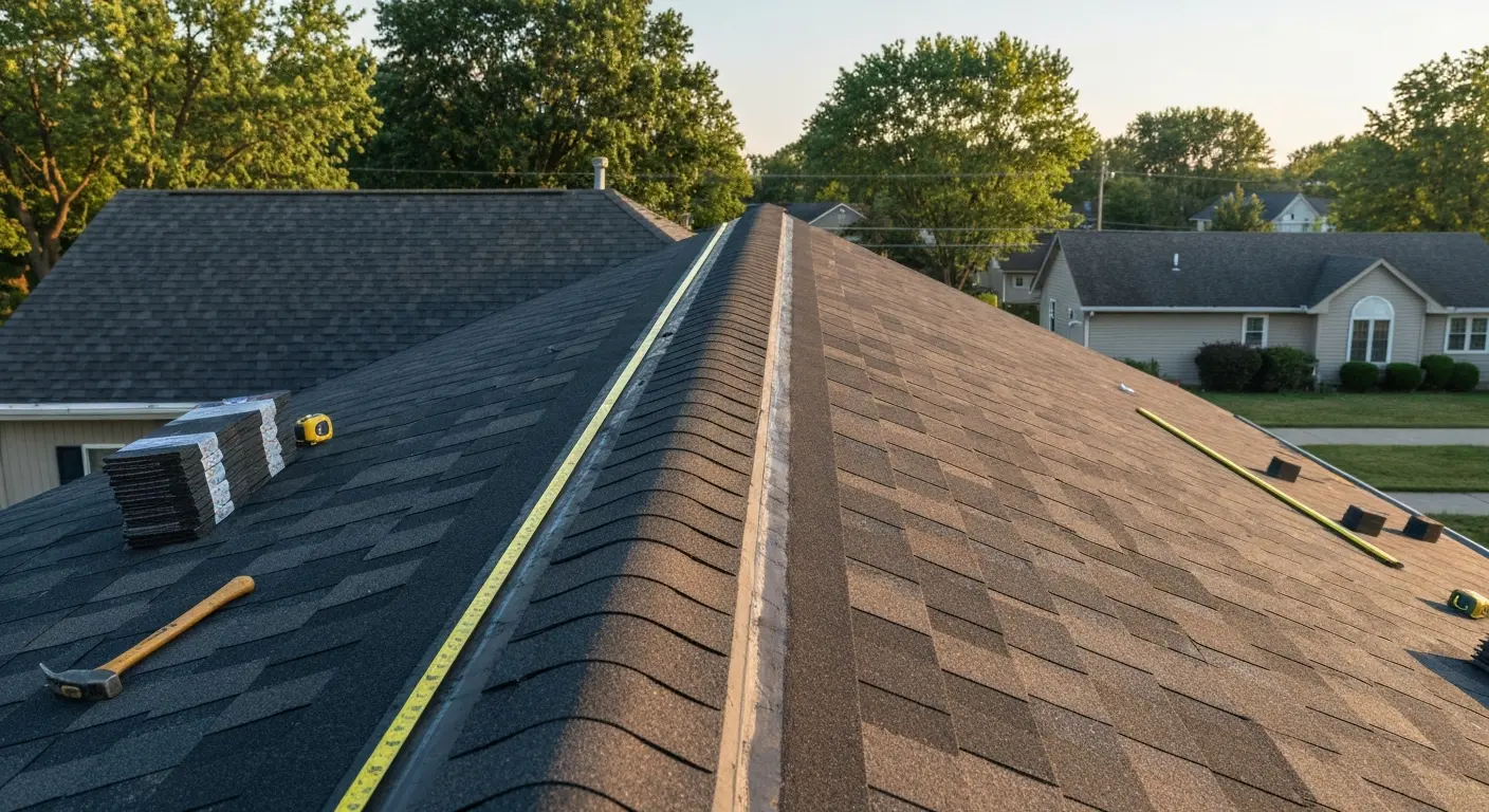 Roof installation project