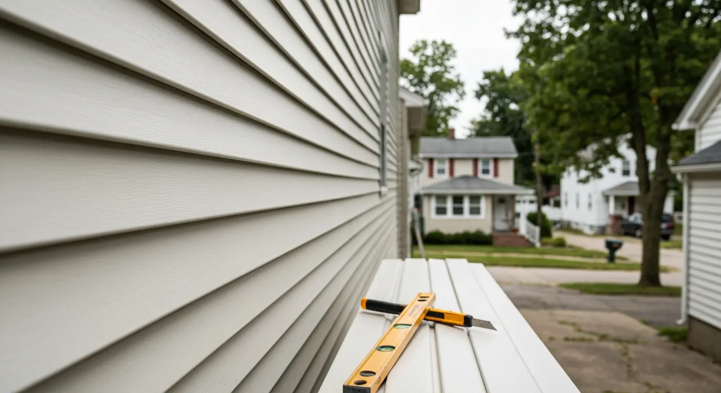 Vinyl siding installation