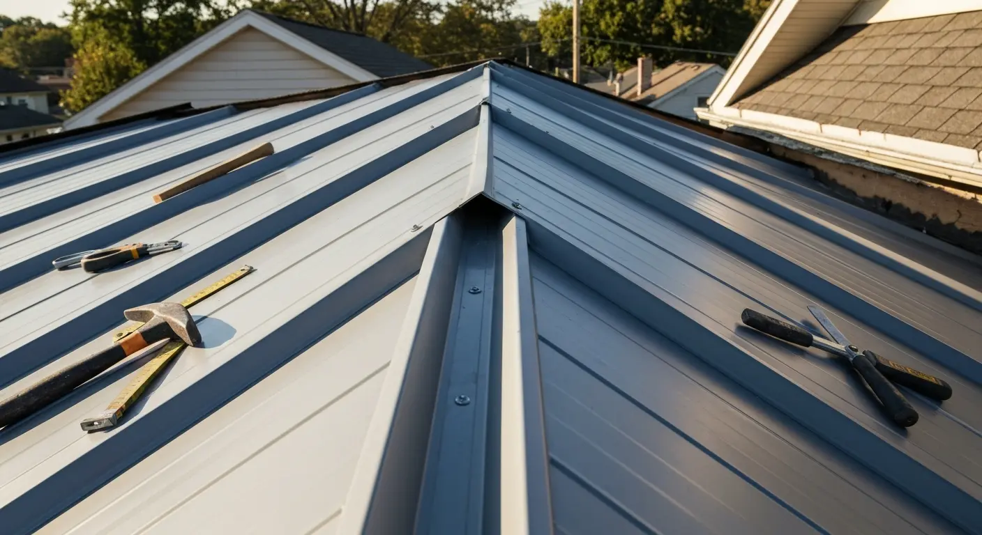Metal roofing detail