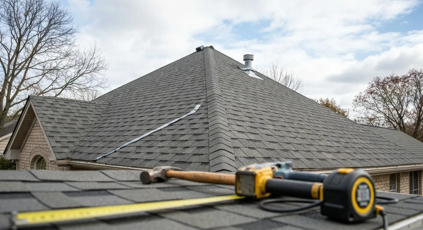 Roof installation project in Monroe County