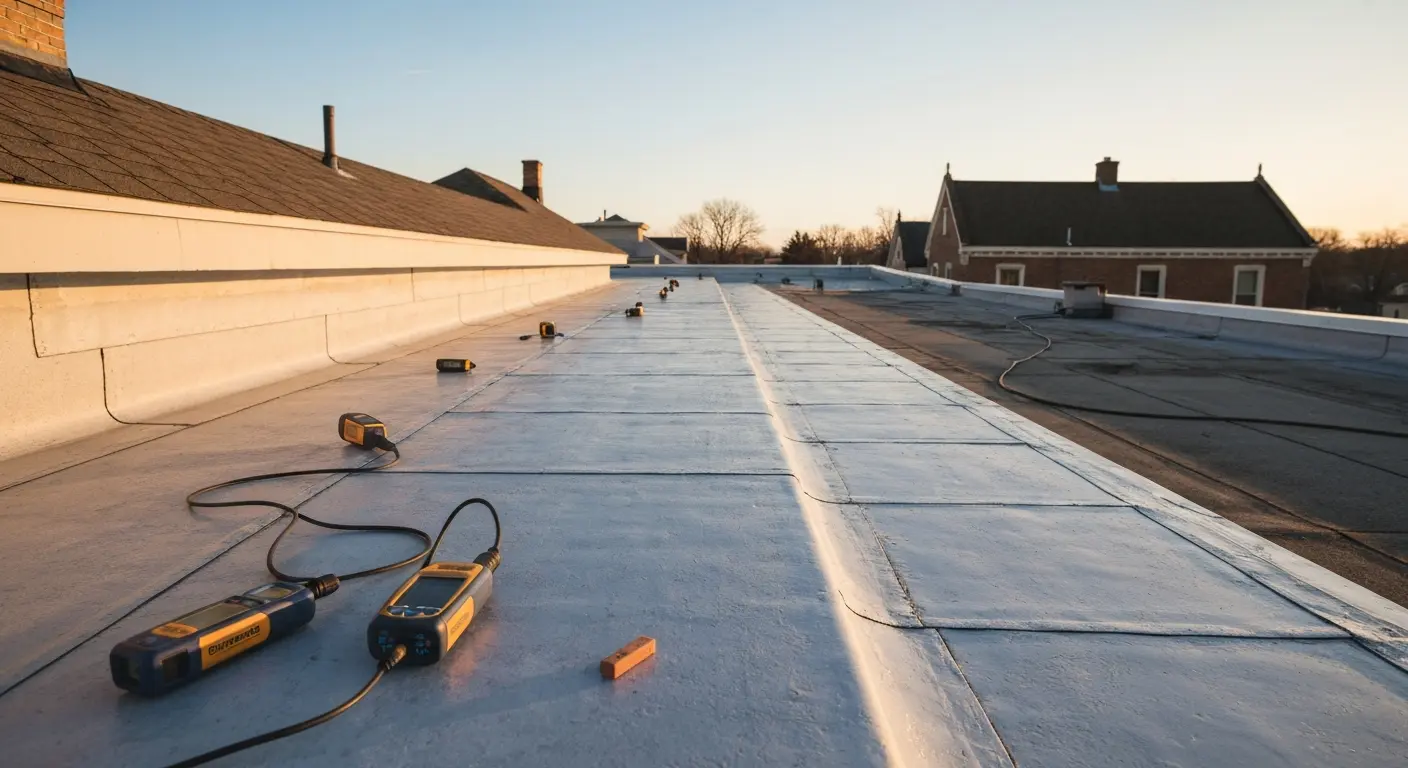 Flat roof inspection