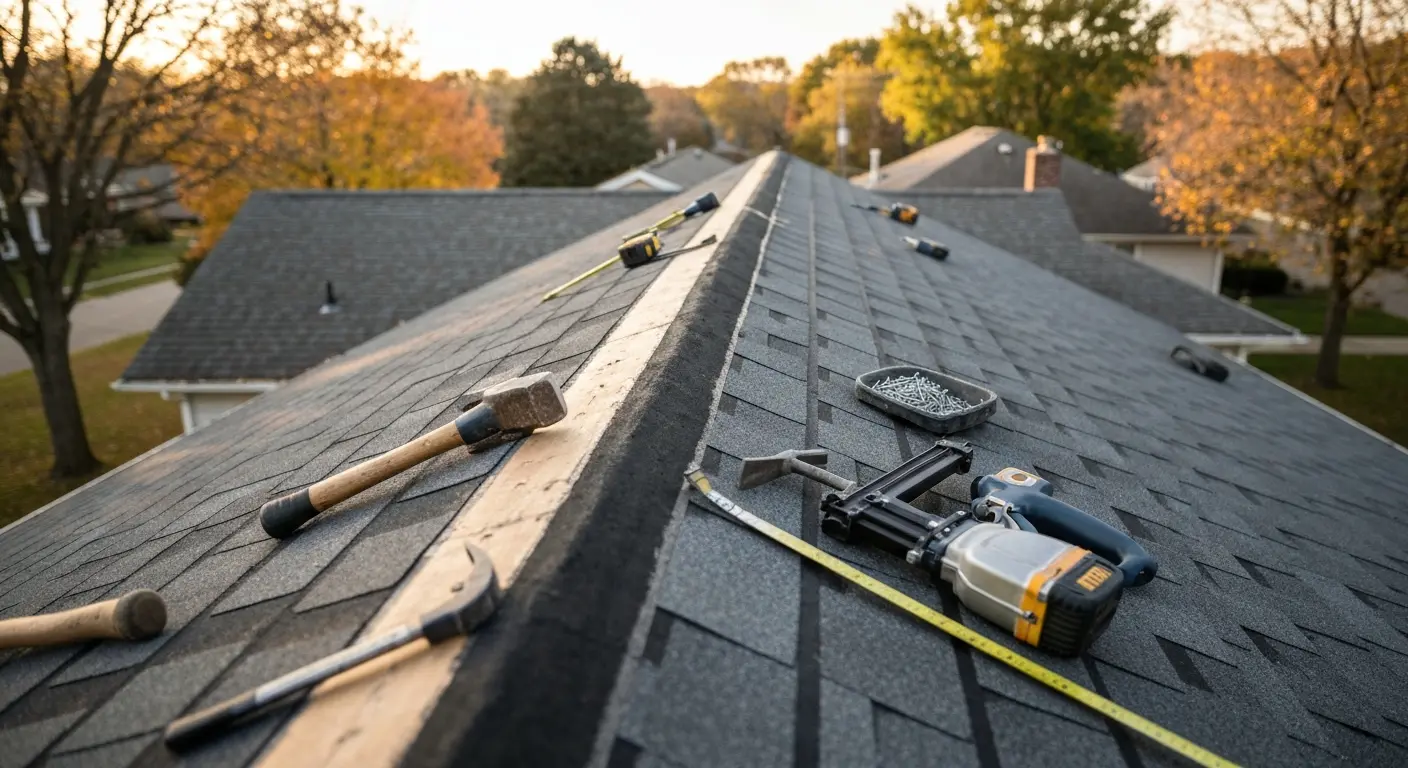 Roof repair and maintenance work