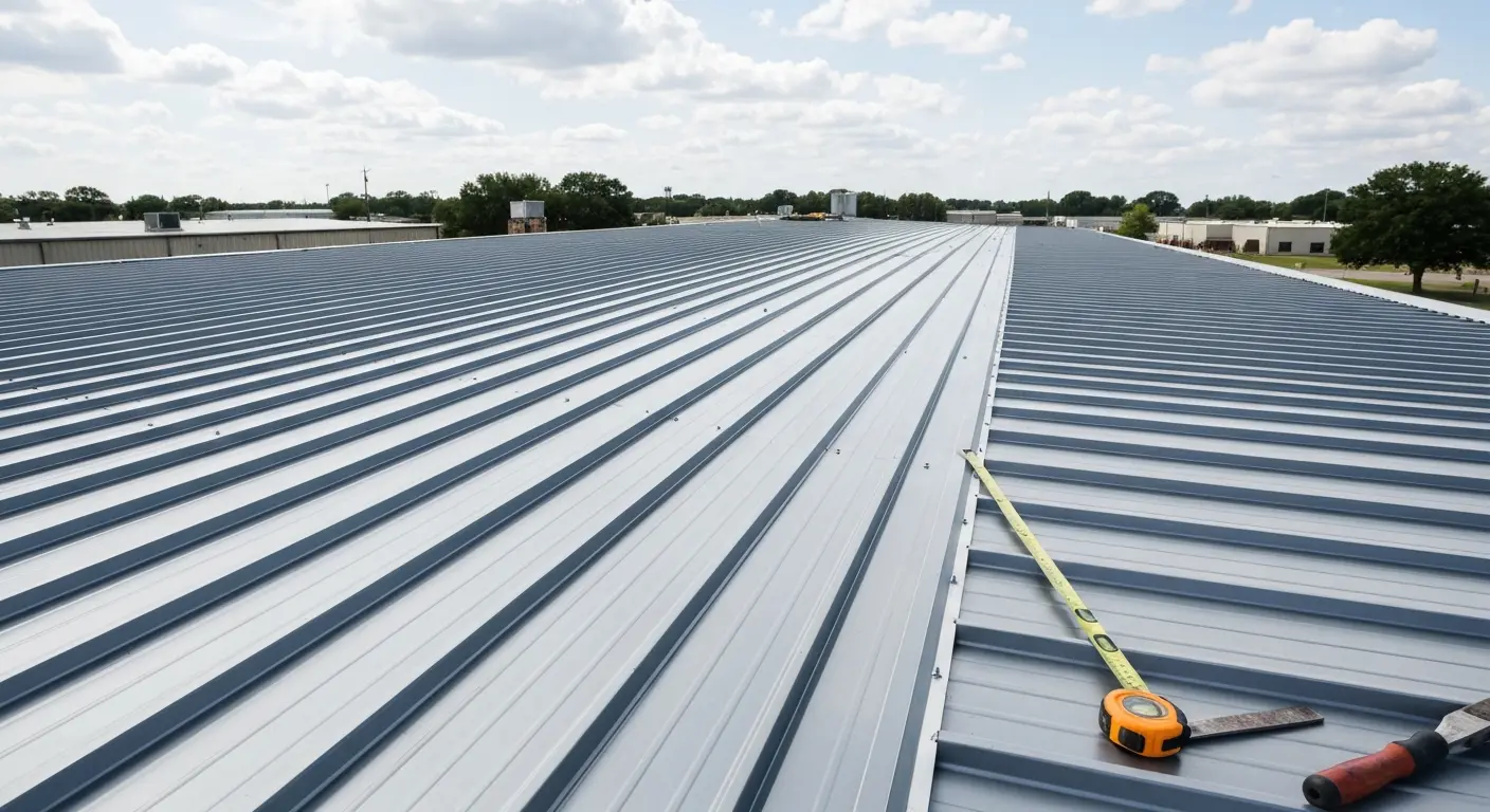 Metal roof installation