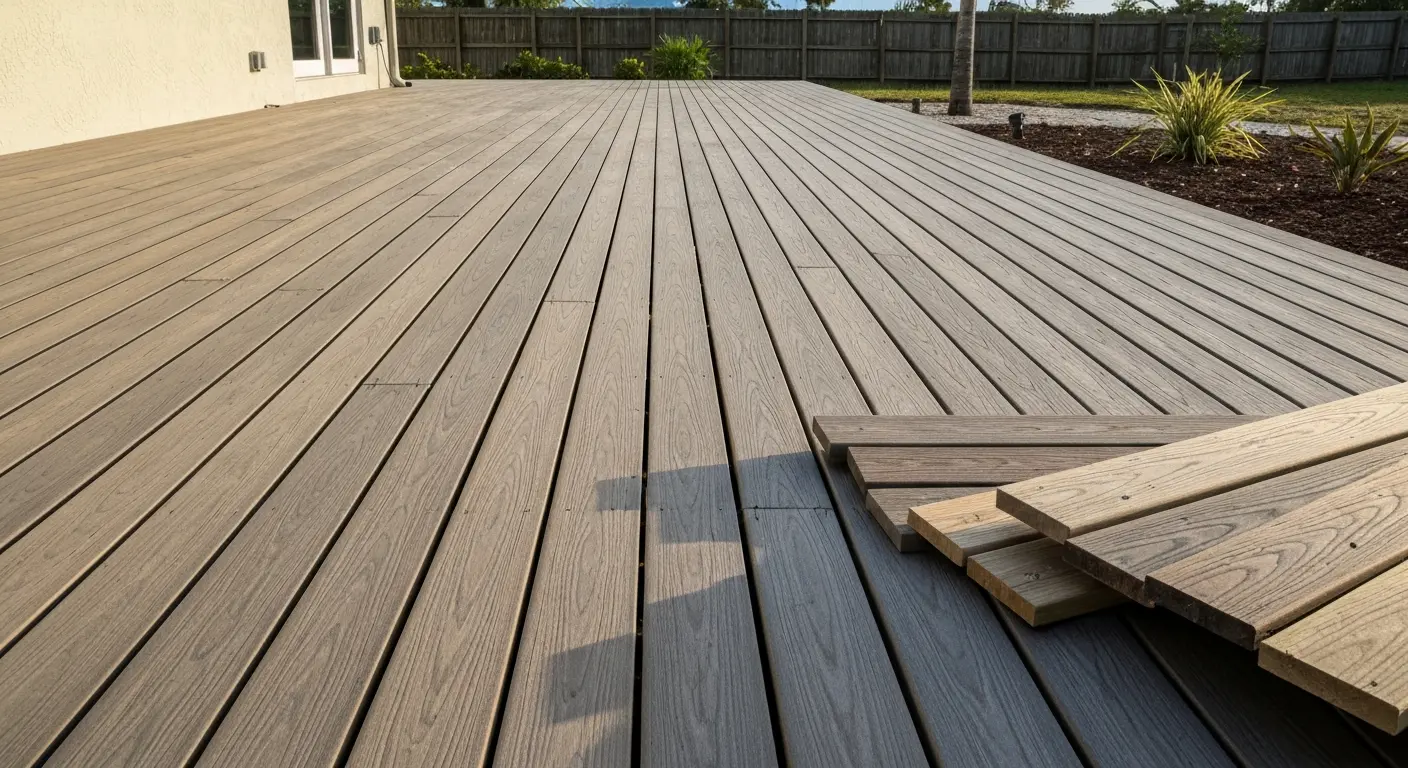 Decking material samples