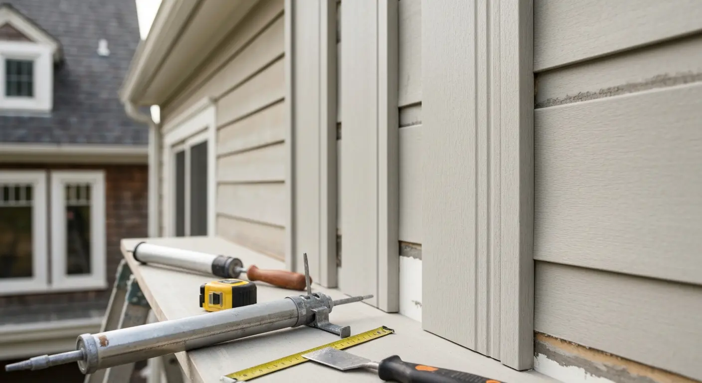 Fiber cement siding repair