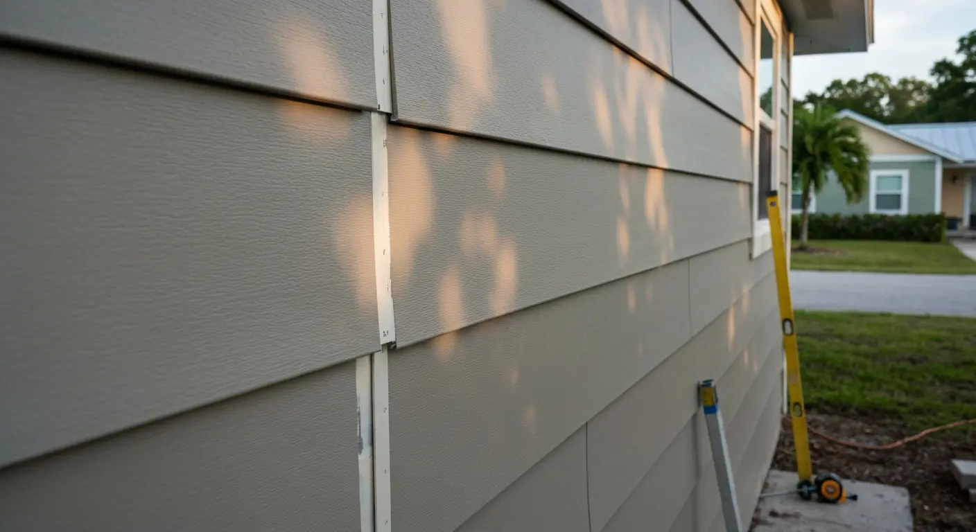 Fiber cement siding installation