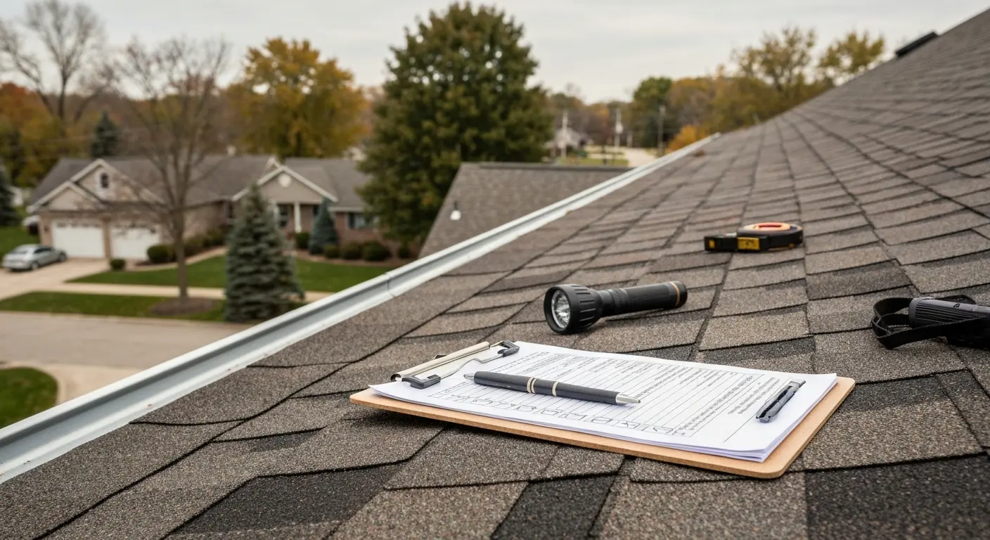Roof inspection clipboard