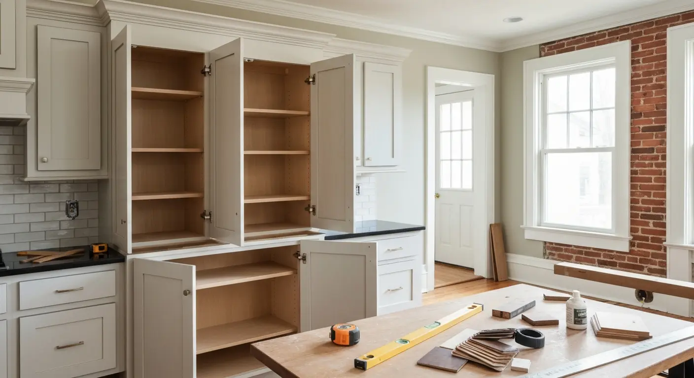 Custom cabinet installation project