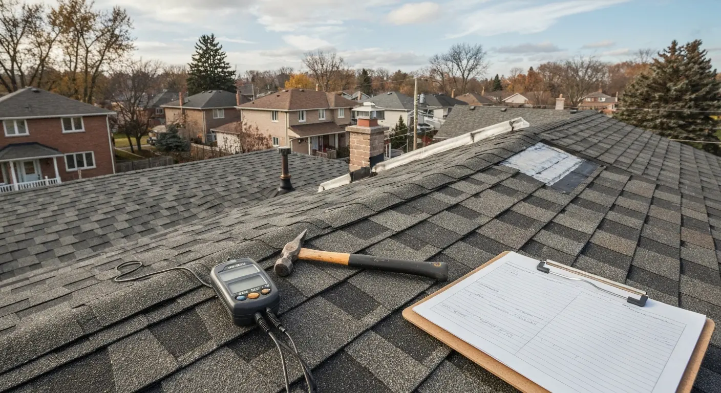 Professional roof inspection