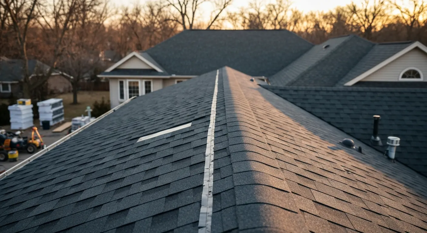 Asphalt shingle roof installation