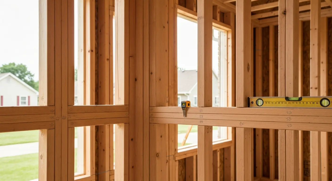 Interior wall framing