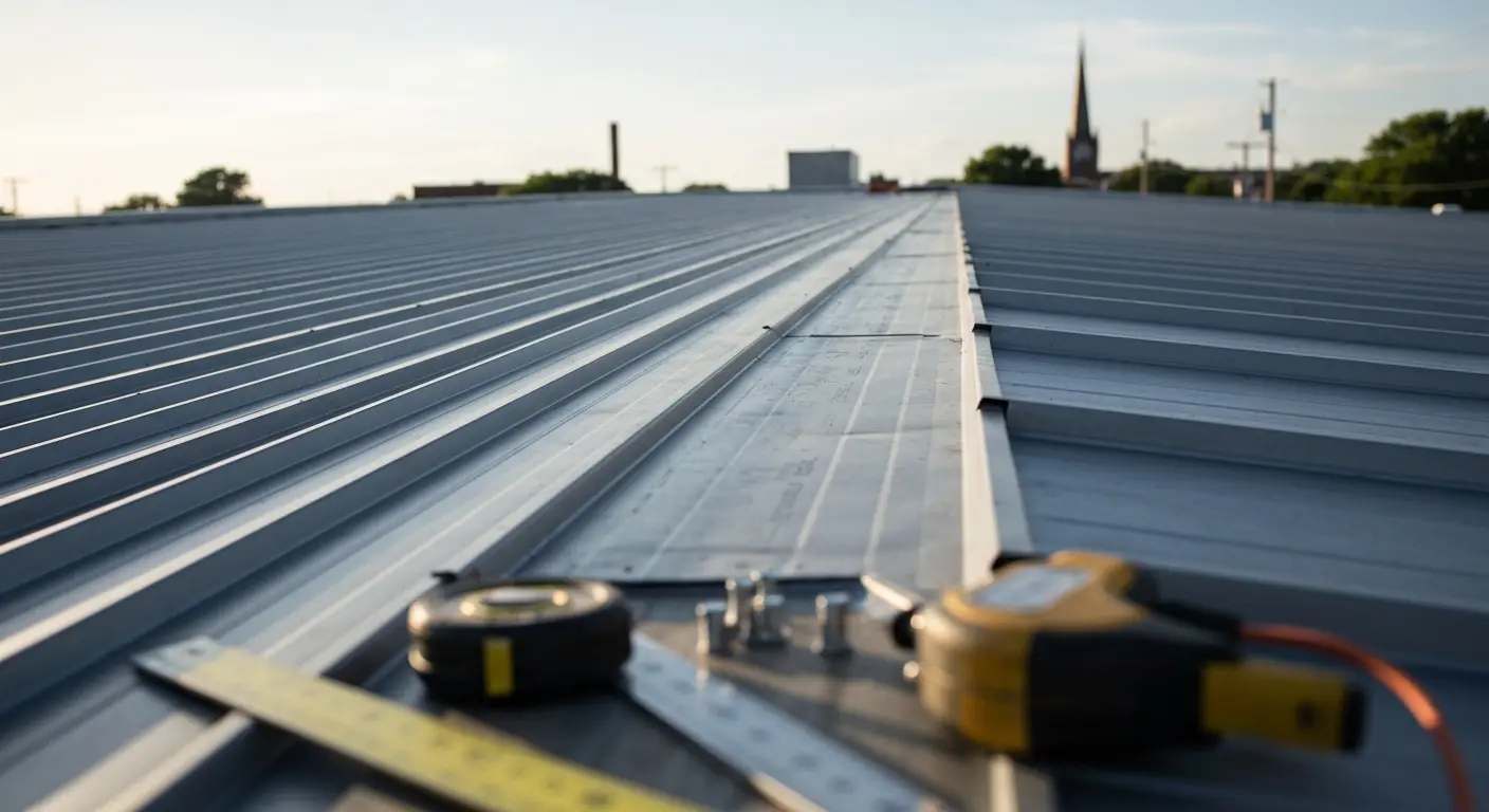 Commercial roof installation