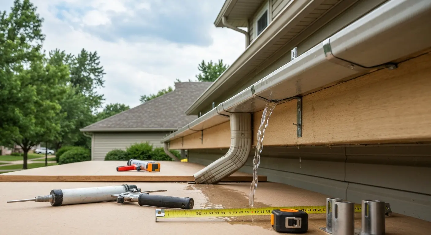 Fascia repair after storm