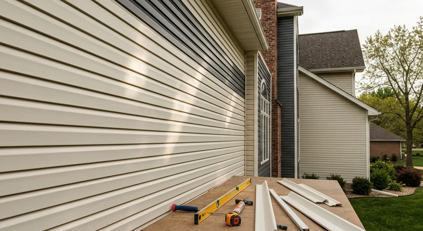 Vinyl siding installation