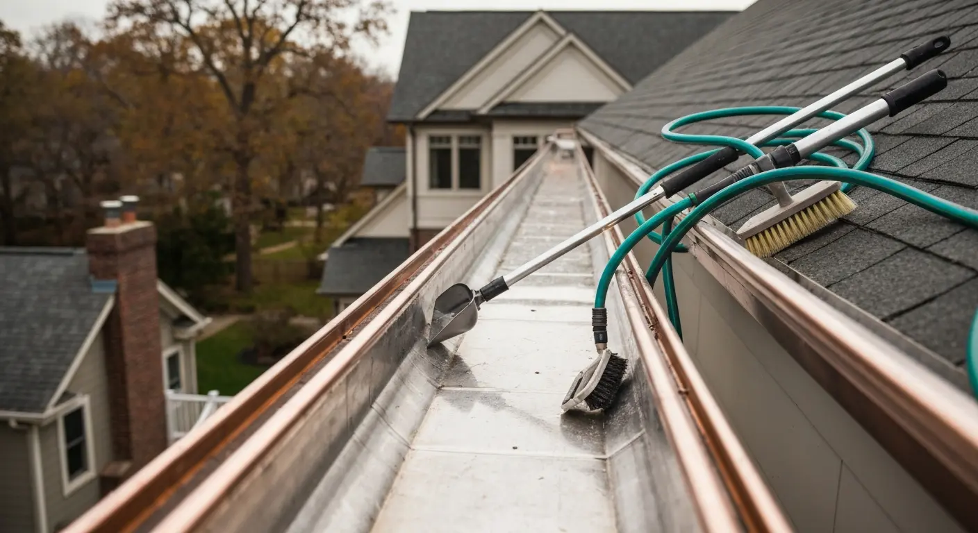 Multi-story gutter service