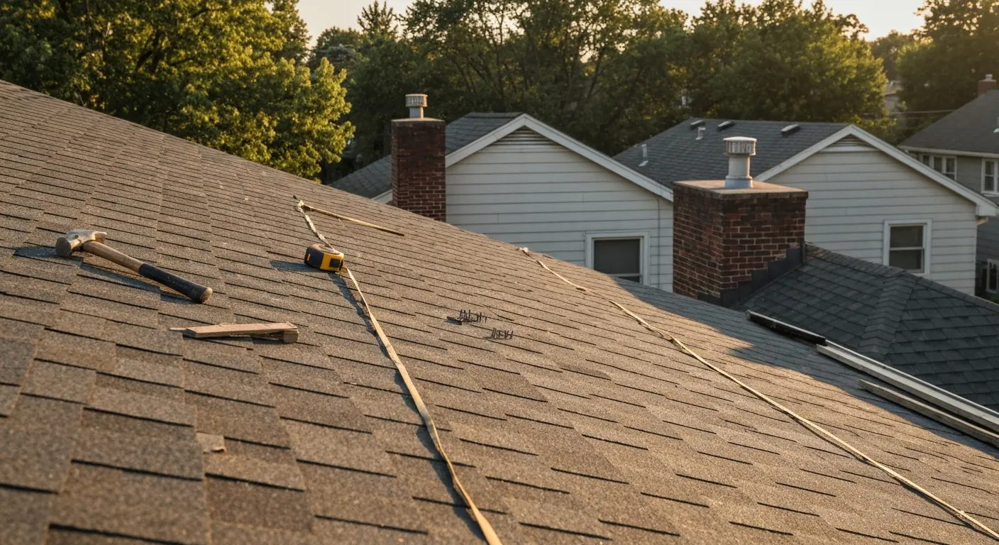 Residential roof installation