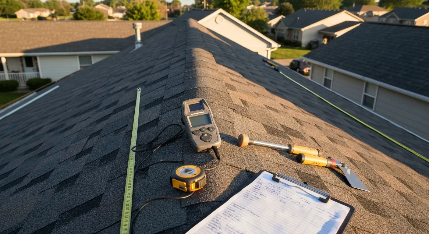 Professional roof inspection
