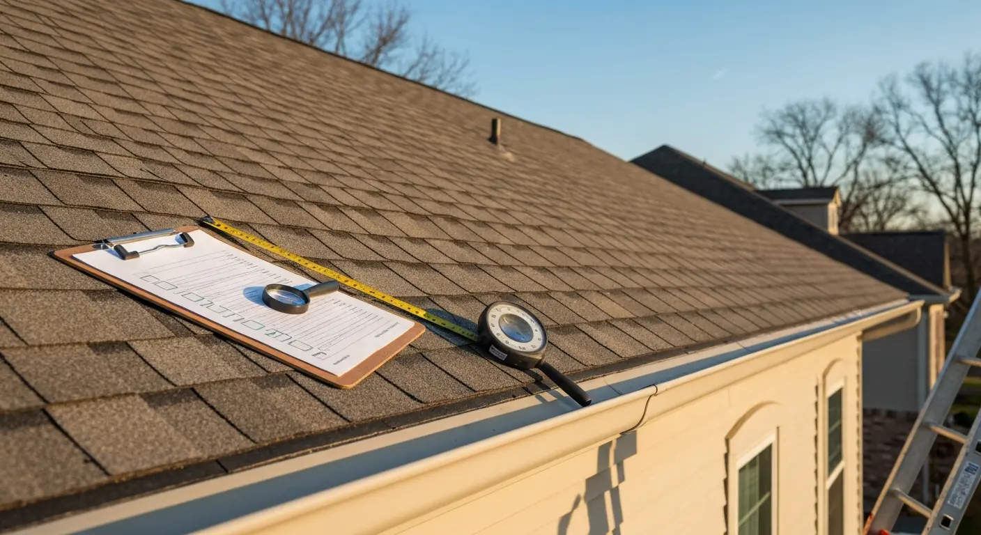 Professional roof inspection