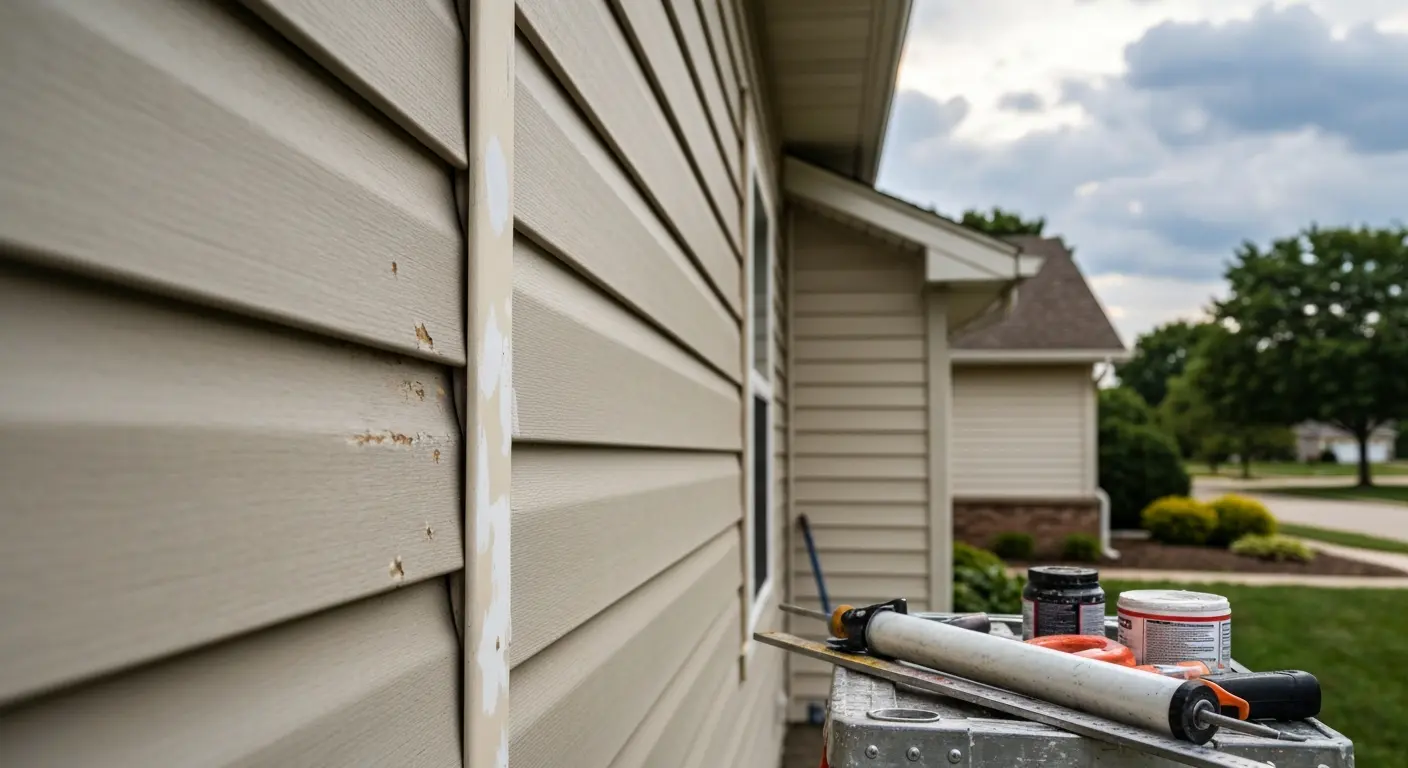 Composite siding repair