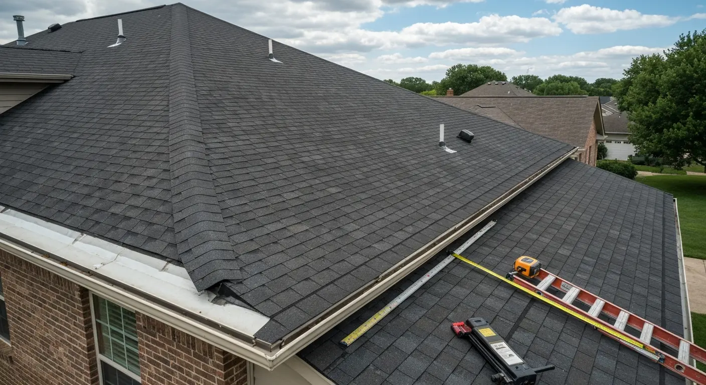 Residential roof replacement project