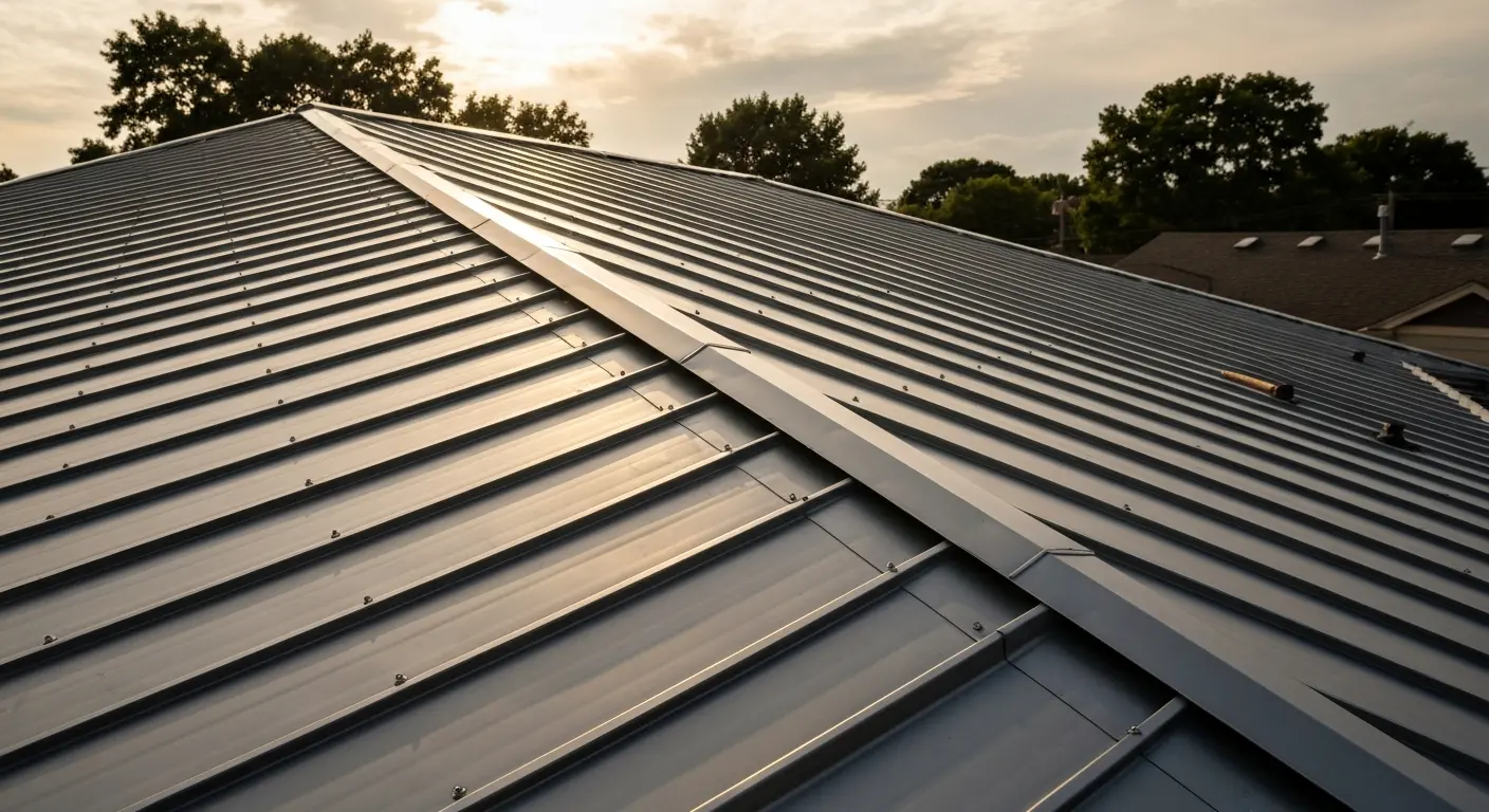 Metal roofing installation