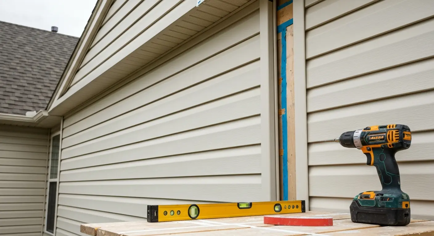 Full vinyl siding installation
