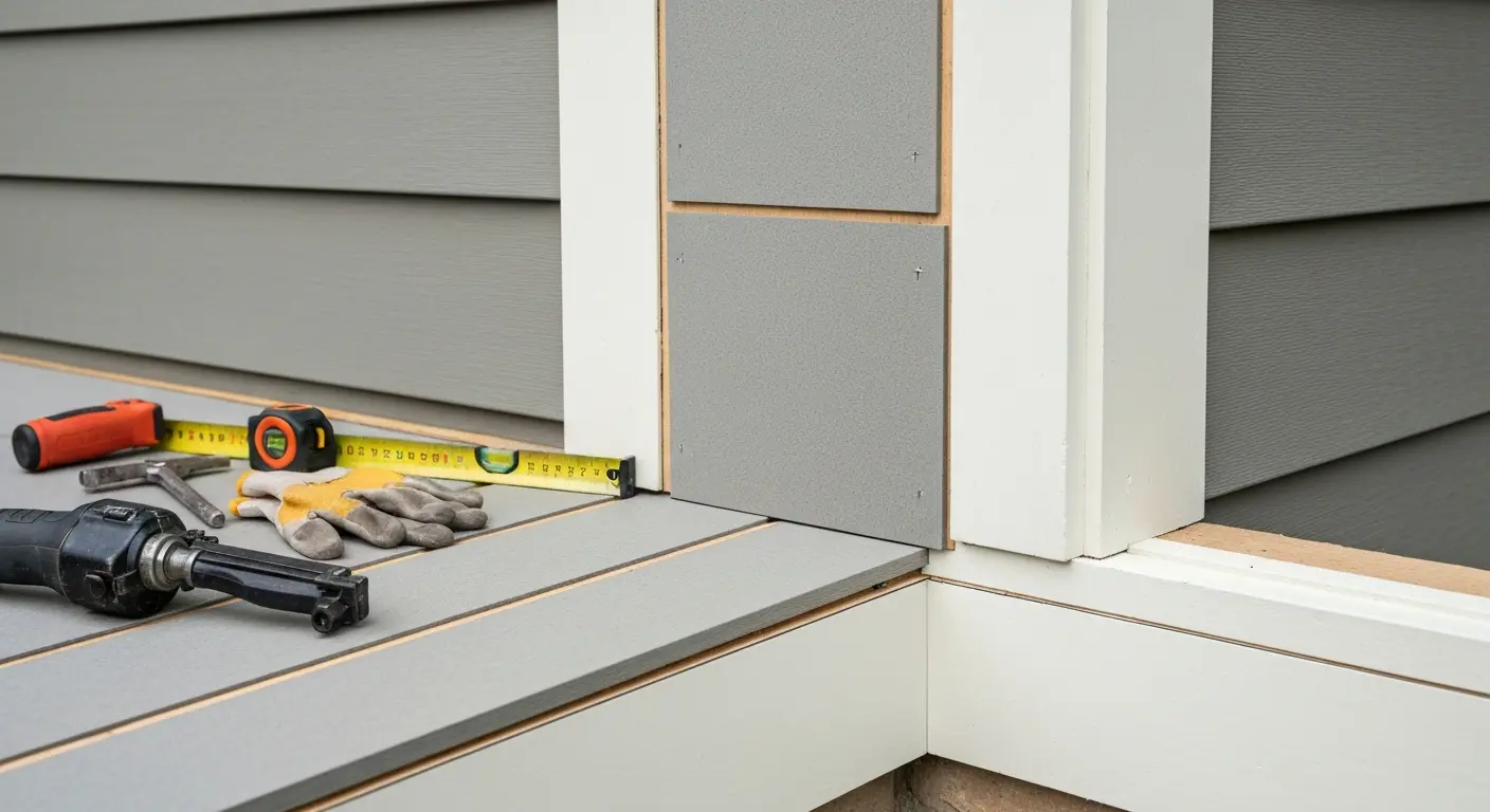 Fiber cement siding repair