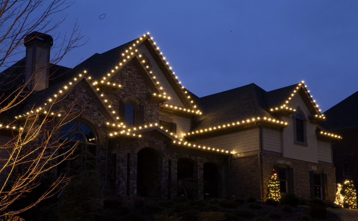 Hang Christmas lights