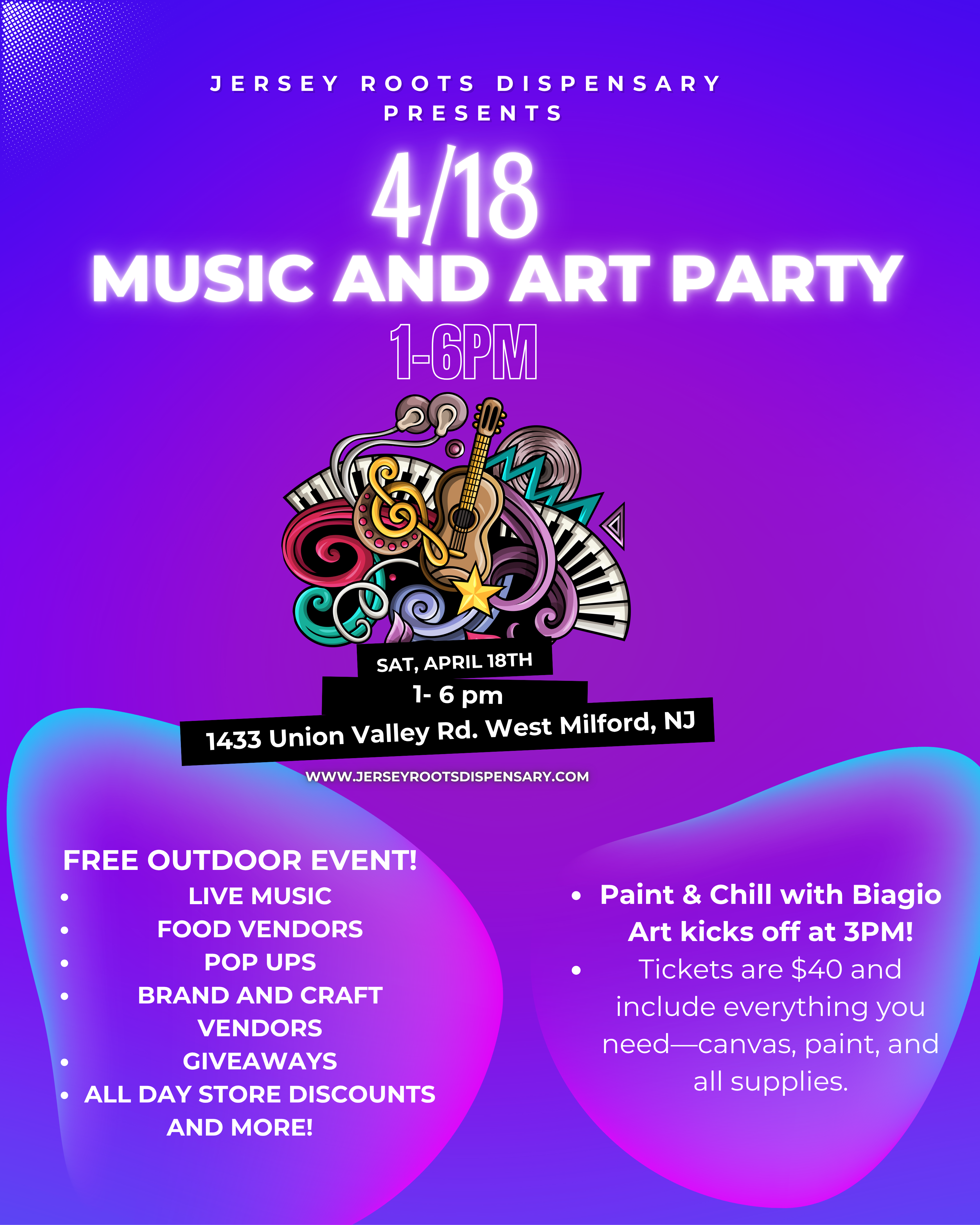 Music and Art Party flyer Music and Art Party flyer