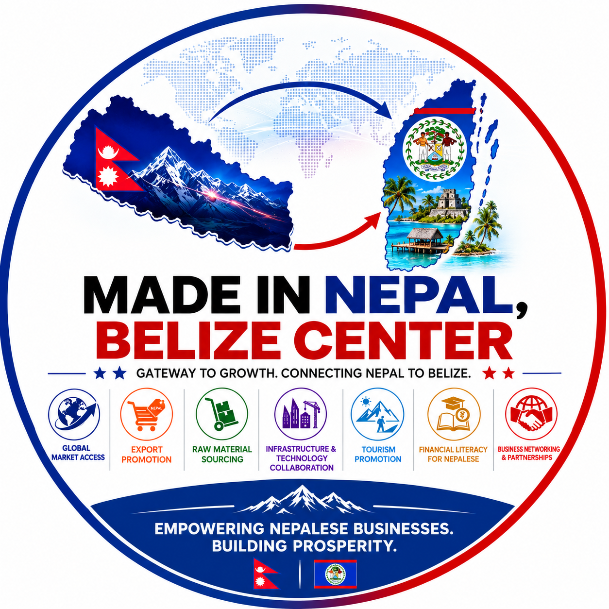 Made in Nepal, Belize Center logo