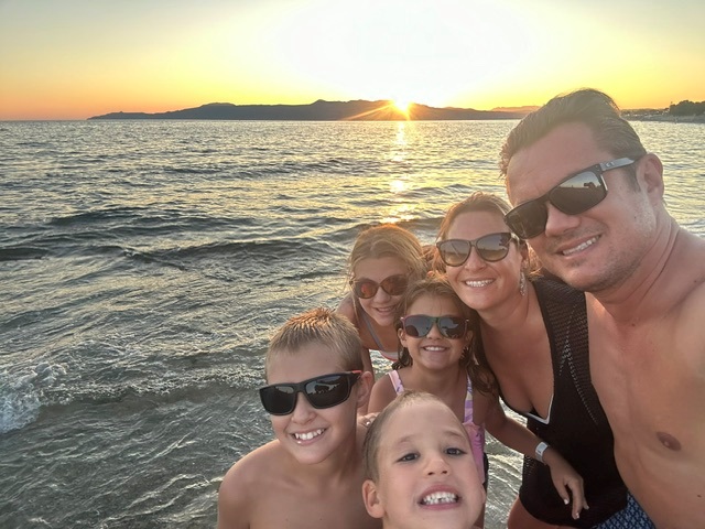 Family enjoying their life