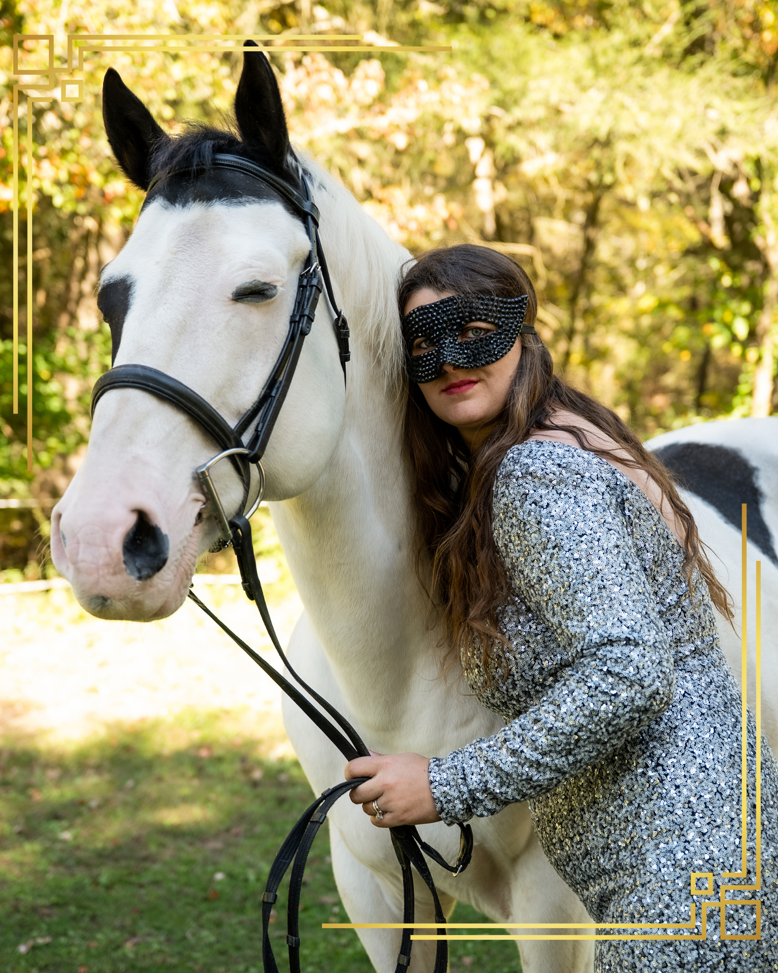 A quiet, intimate moment between a horse and rider during a fine art equestrian photography session in Connecticut
