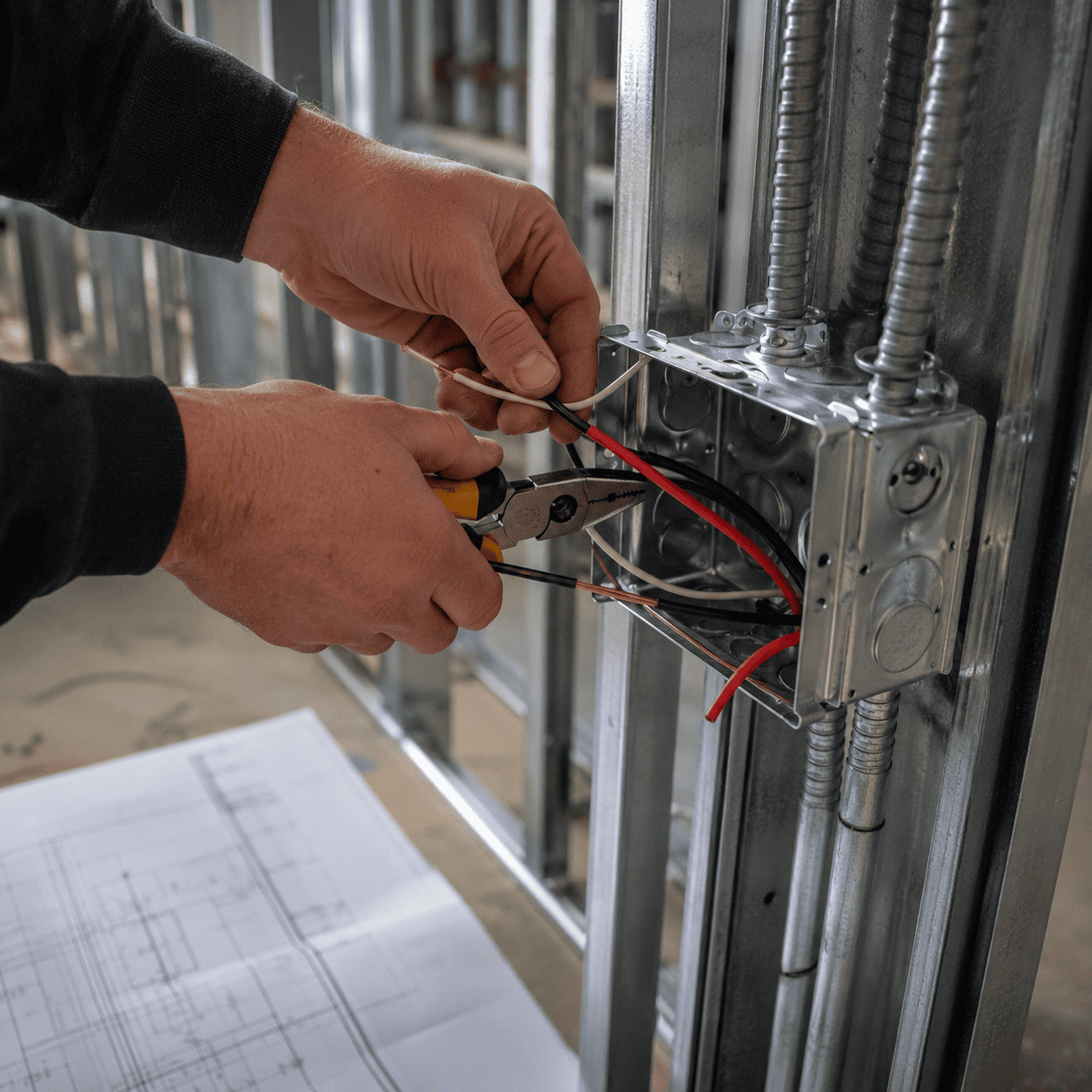 Construction wiring in Calgary