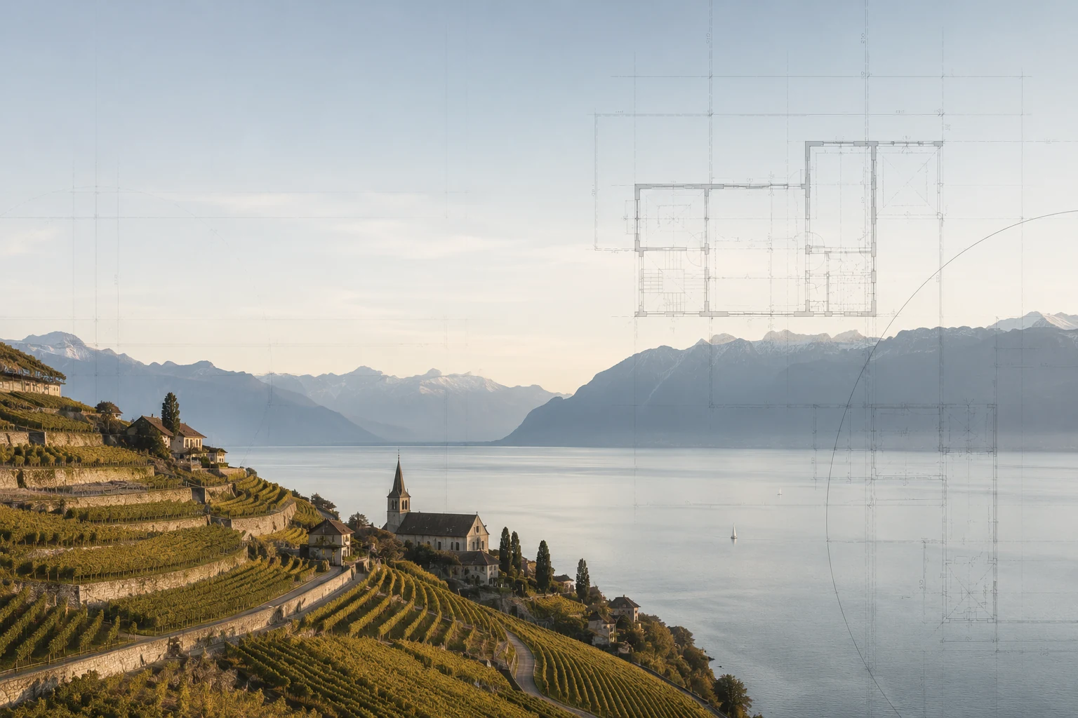 Canton de Vaud — accompagnement et pilotage de projets immobiliers, plan architectural et architecture réalisée