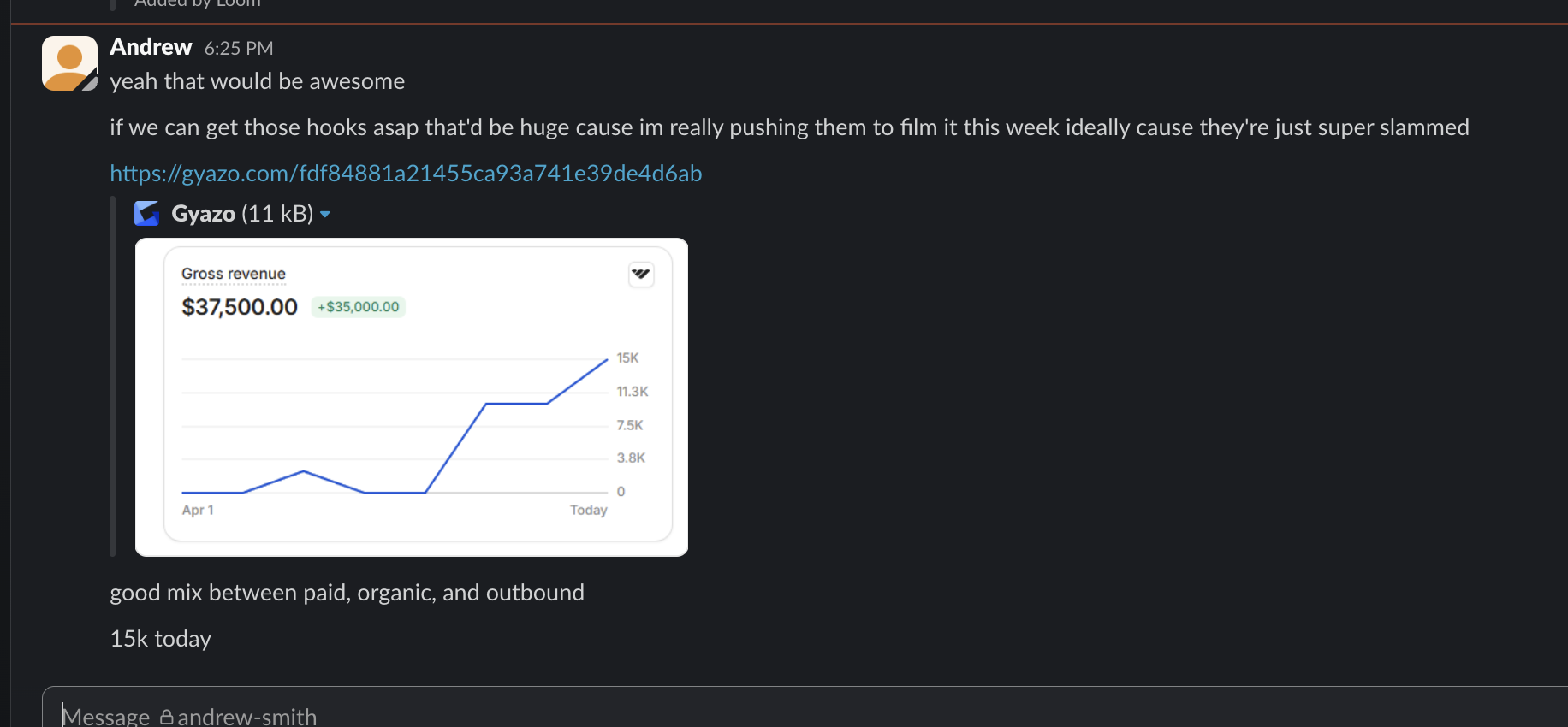 Client reports revenue growth after launching ads