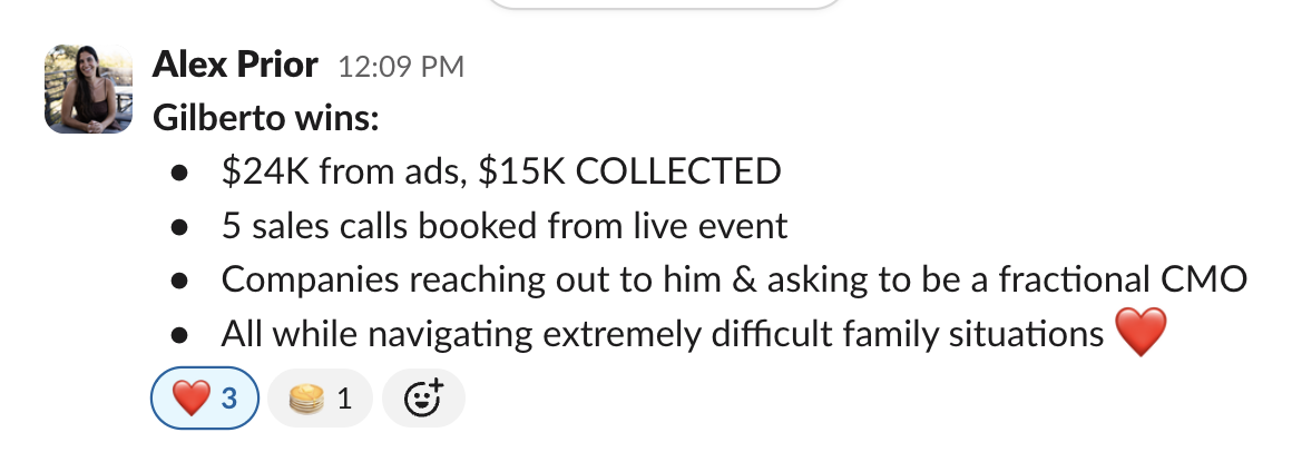 Client reports $24K from ads with $15K collected