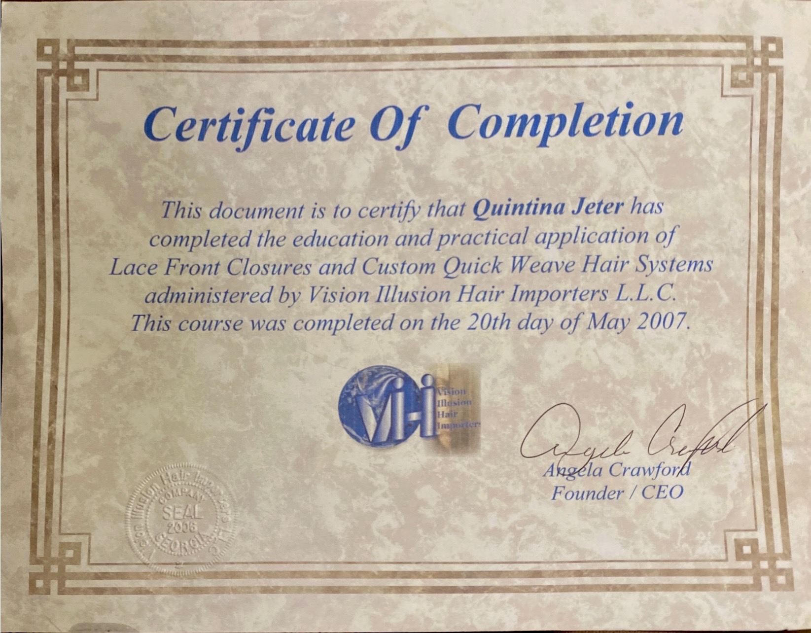 Certification 2