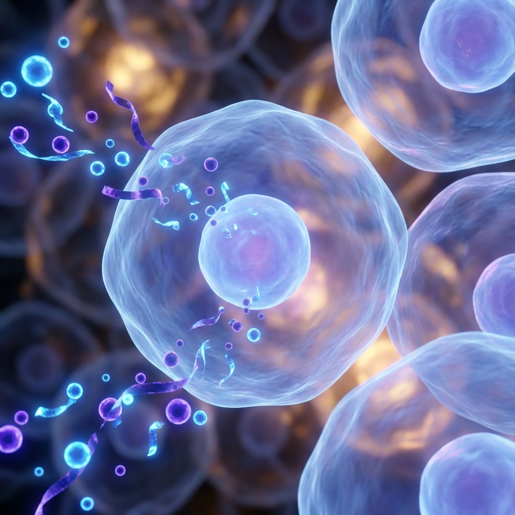 Prostate tissue cells nourished by nutrients