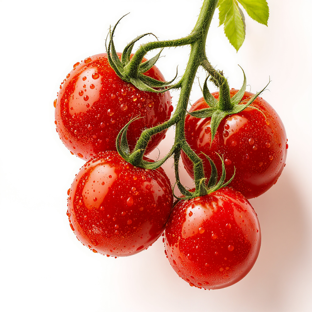 Fresh ripe tomatoes rich in lycopene