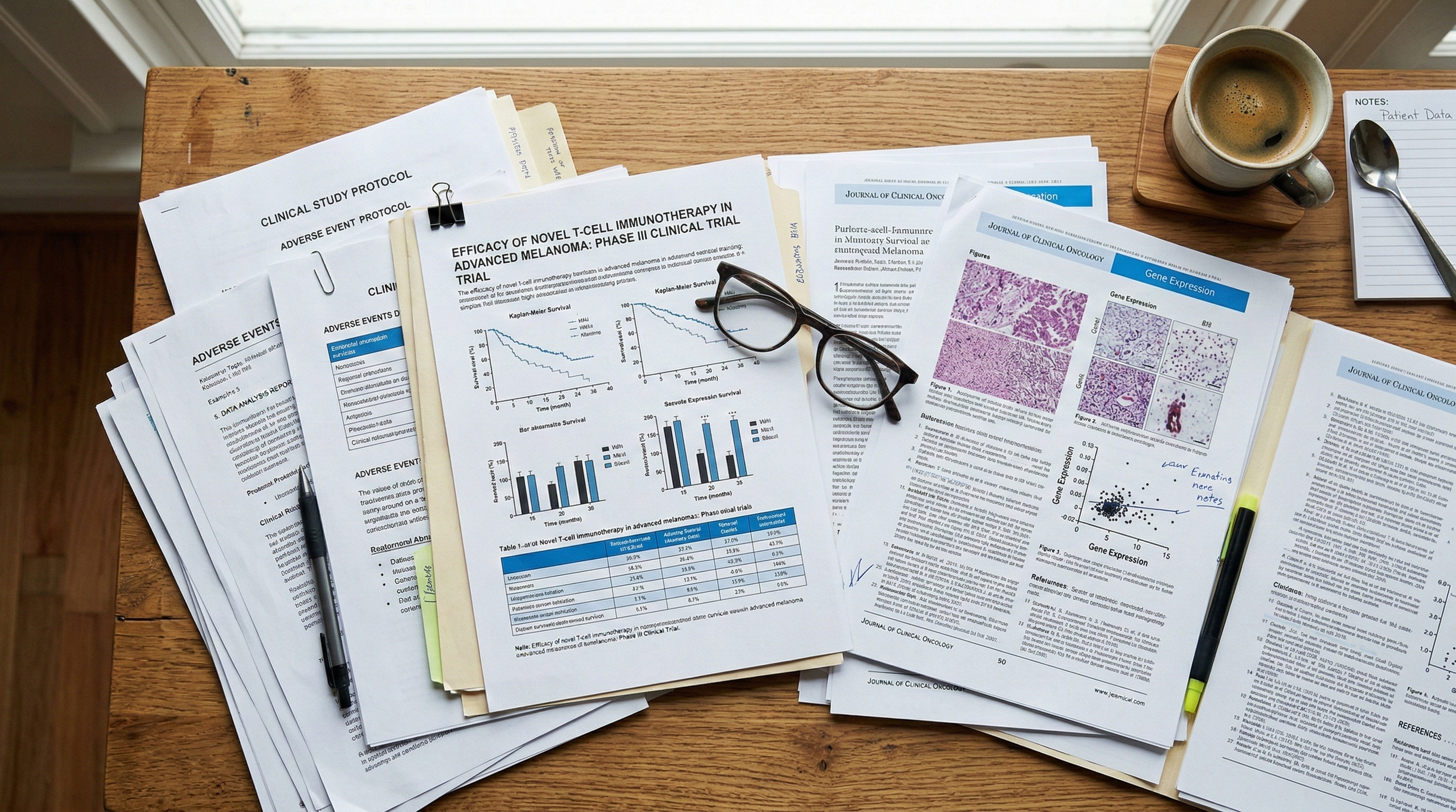 Confidential pharmaceutical research documents