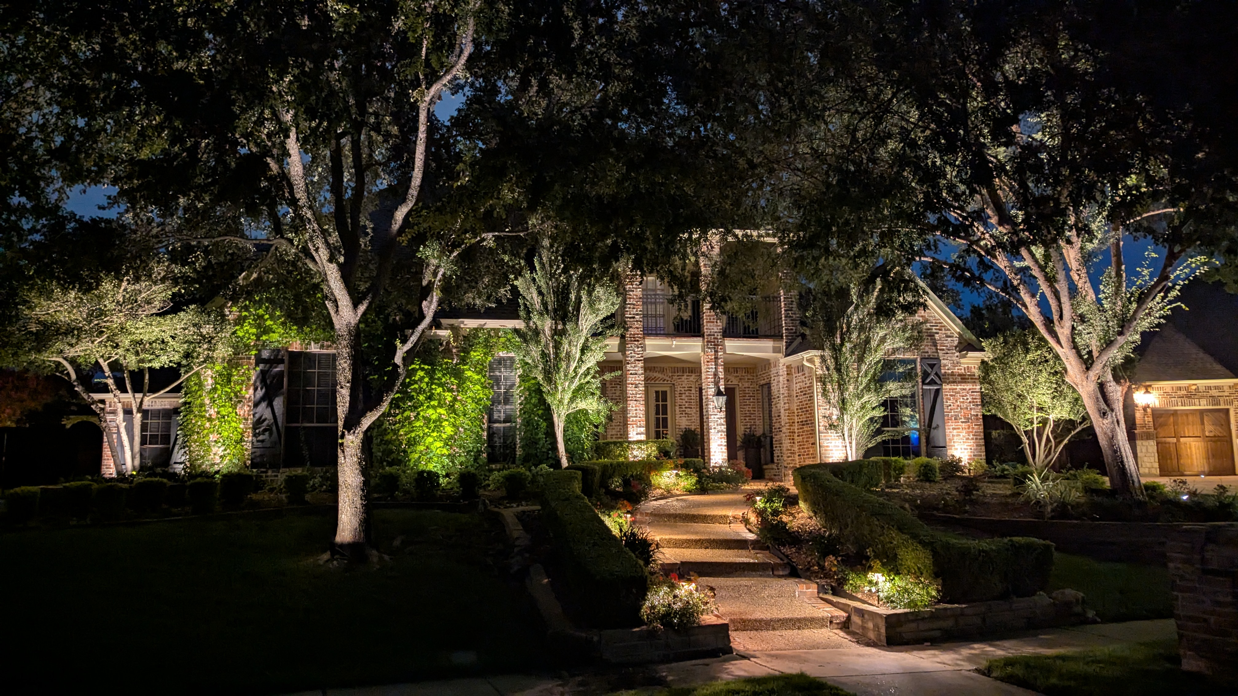 Landscape lighting project