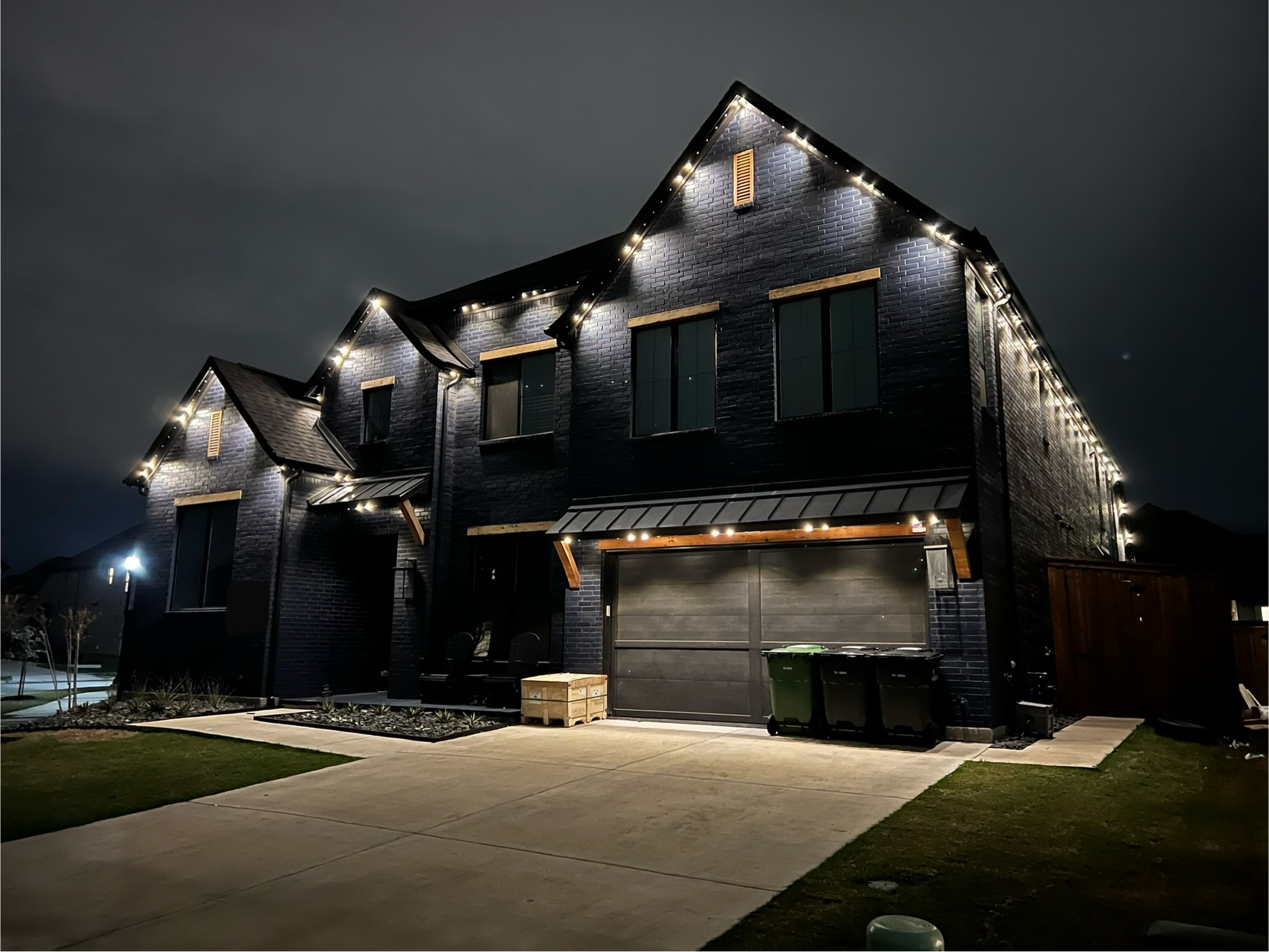 Gemstone lighting installed