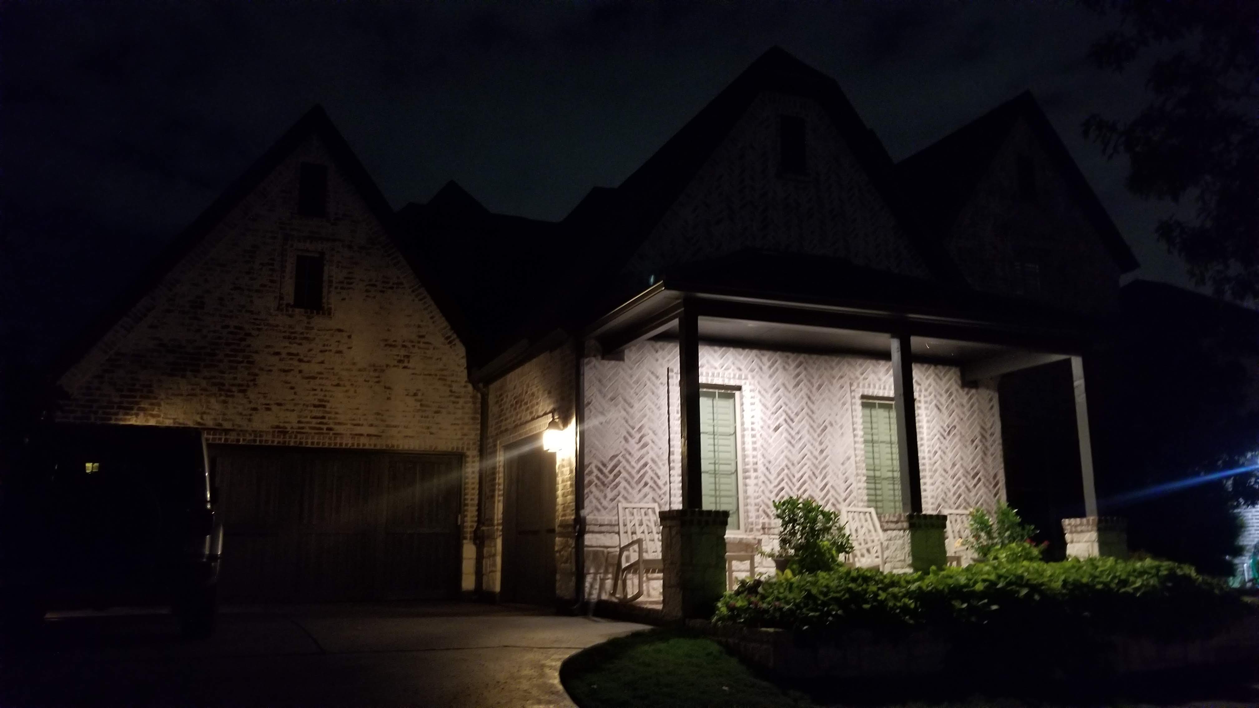 Before landscape lighting