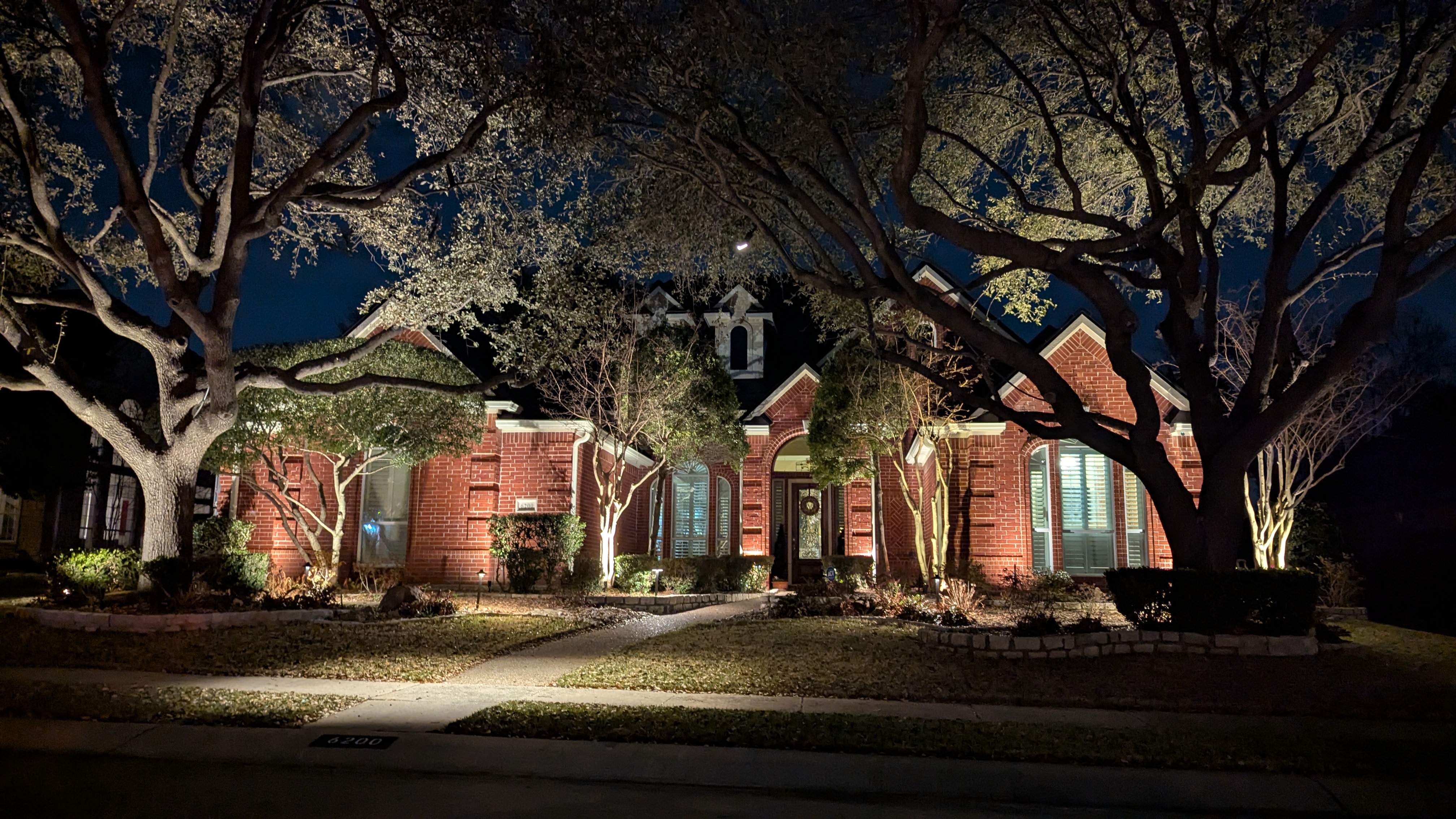 Landscape lighting project