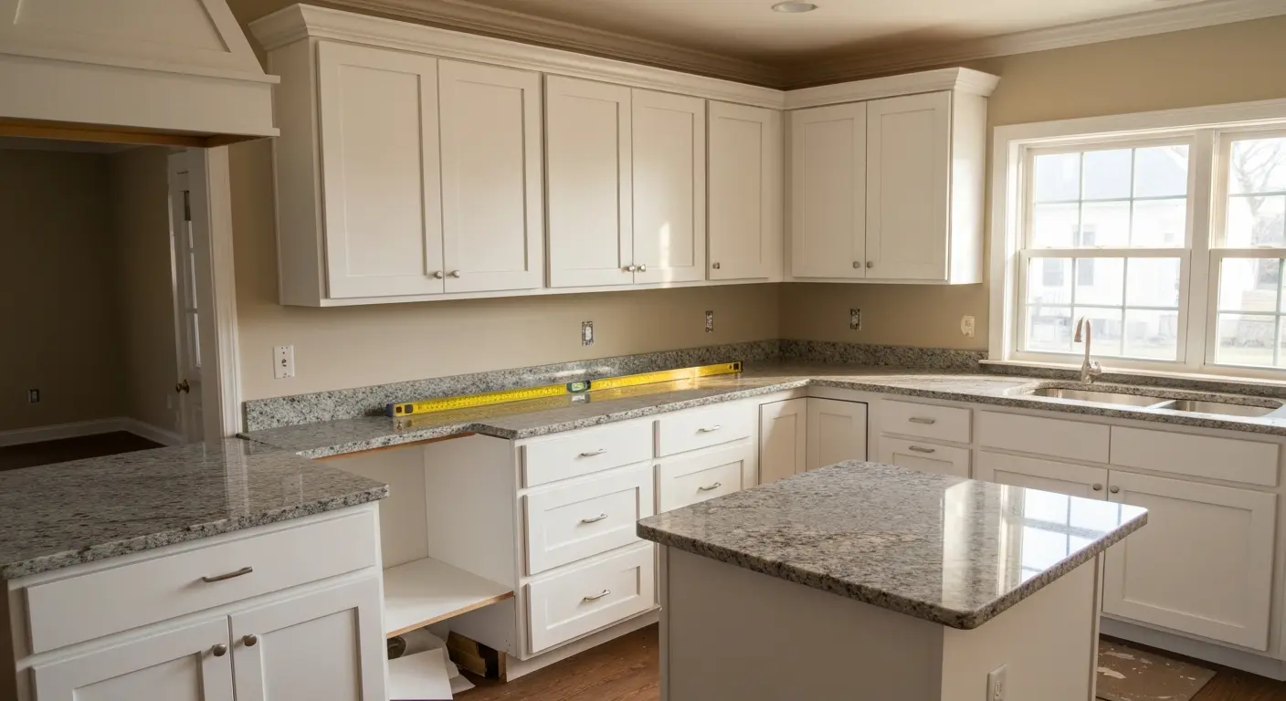 Kitchen cabinet and countertop renovation