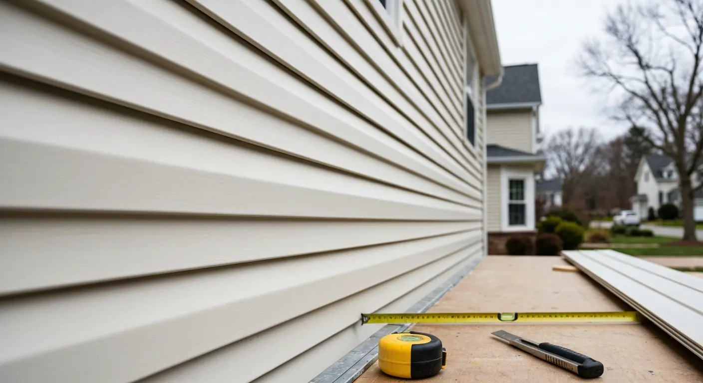 Vinyl siding installation