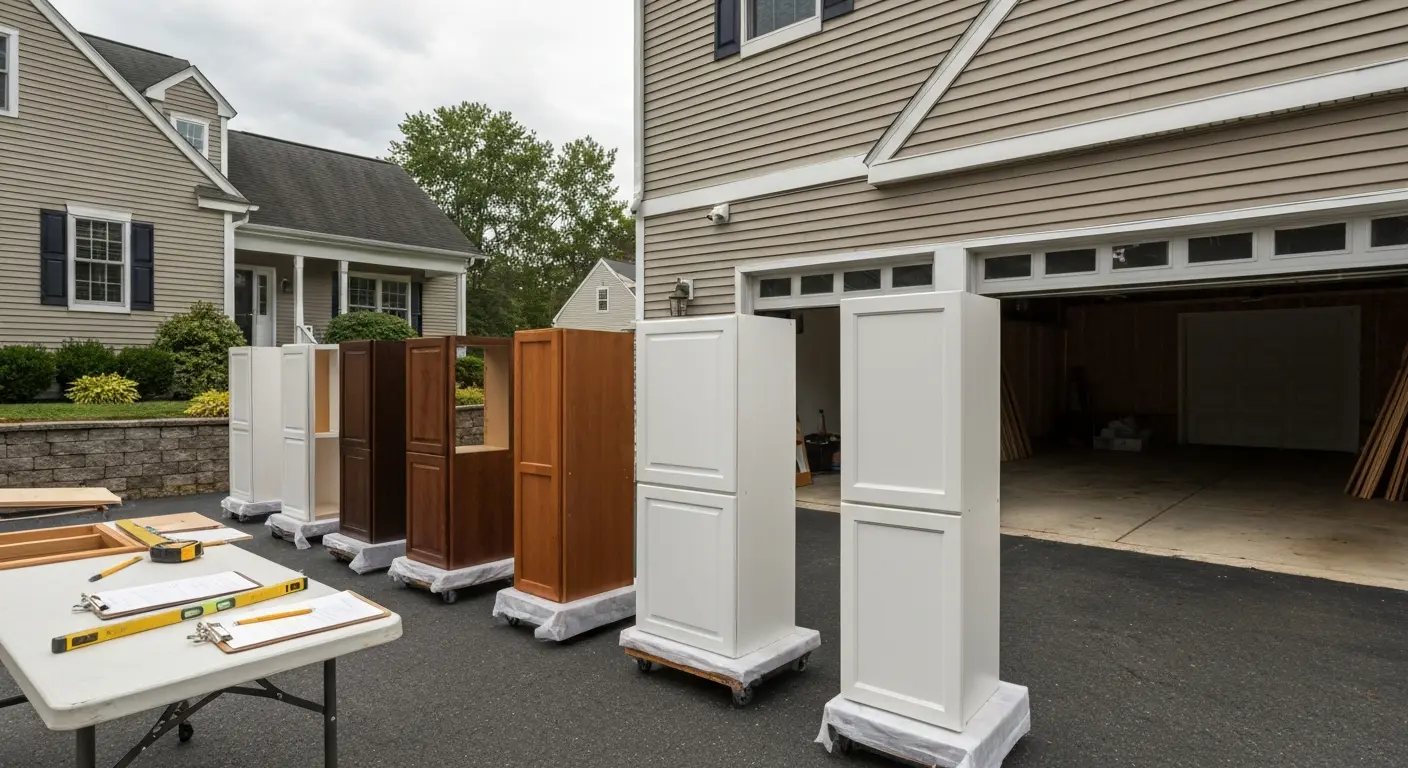 Cabinet delivery and prep
